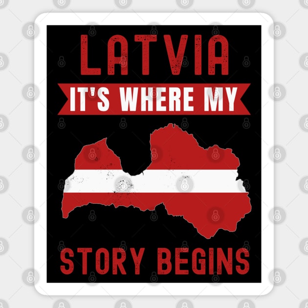 Latvia Magnet by footballomatic